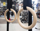 Wooden Gymnastic Rings Olympic Gym Strength Training