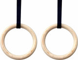 Wooden Gymnastic Rings Olympic Gym Strength Training