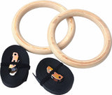 32mm Wooden Gymnastic Rings Olympic Gym Rings Strength Training