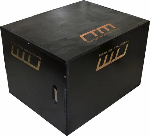 3 IN 1 Black Wood Plyo Games Plyometric Jump Box