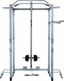 Power Rack Squat Cage Stands w Lat Pulldown Home Gym