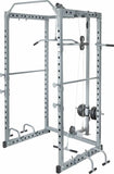 Power Rack Squat Cage Stands w Lat Pulldown Home Gym