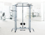 Power Rack Squat Cage Stands w Lat Pulldown Home Gym