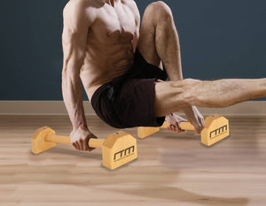 Wooden Parallette Bars Push Up & Dip Workouts