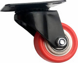 8 x 2" Polyurethane Castor Wheels - Swivel and 4 with brake