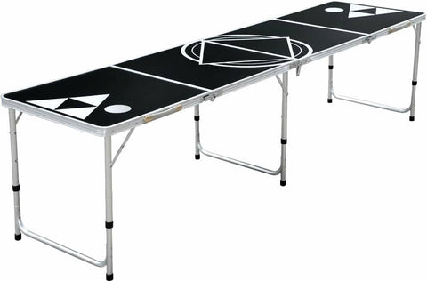 Professional 8ft Beer Pong Table Drinking Game