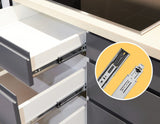 Darrahopens.com.au-10 Pairs of 500mm Soft Close Full Extension Ball Bearing Drawer Runner