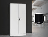 Two-Door Shelf Office Gym Filing Storage Locker Cabinet Safe