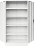 Two-Door Shelf Office Gym Filing Storage Locker Cabinet Safe