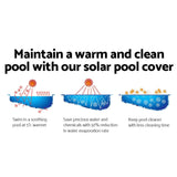 Aquabuddy 9.5X5M Solar Swimming Pool Cover 500 Micron Isothermal Blanket