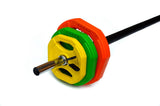 20kg Standard Rubber Coloured Barbell