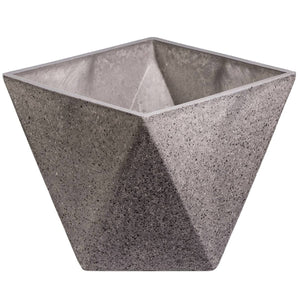 Imitation Dark Stone Geometric (Square) Planter 30cm