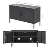 ArtissIn Buffet Sideboard Locker Metal Storage Cabinet - BASE Charcoal