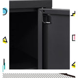 ArtissIn Buffet Sideboard Locker Metal Storage Cabinet - BASE Charcoal