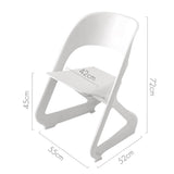 ArtissIn Set of 4 Dining Chairs Office Cafe Lounge Seat Stackable Plastic Leisure Chairs White