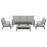 Gardeon Outdoor Sofa 7-Seater Lounge Set Garden Patio Aluminium Bench w/Cushions