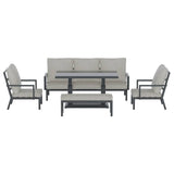 Gardeon Outdoor Sofa 7-Seater Lounge Set Garden Patio Aluminium Bench w/Cushions