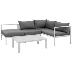 Gardeon 4-Seater Aluminium Outdoor Sofa Set Lounge Setting Table Chair Furniture