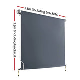 Instahut Outdoor Blind Window Roll Down Awning Canopy Privacy Screen 1.8X2.5M