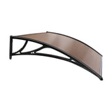 Instahut Window Door Awning Door Canopy Patio UV Sun Shield BROWN 1mx2m DIY