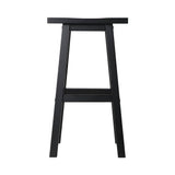 Artiss Set of 4 Beech Wood Bar Stools - Black