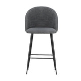 Artiss Bar Stools Kitchen Dining Chair Stool Chairs Sherpa Boucle Charcoal