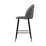 Artiss Bar Stools Kitchen Dining Chair Stool Chairs Sherpa Boucle Charcoal