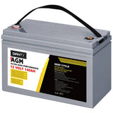 Giantz 140Ah Deep Cycle Battery 12V AGM Marine Sealed Power Portable Box Solar Caravan Camping