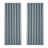 Artiss 2X Blockout Curtains Blackout Window Curtain Eyelet 240x230cm Grey