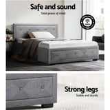 Artiss Bed Frame King Single Size Gas Lift Base With Storage Mattress Fabric