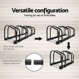 Portable Bike 4 Parking Rack Bicycle Instant Storage Stand - Black