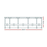 Bestway Swimming Pool Above Ground Pools Filter Pump 3.66M Power Steel Frame