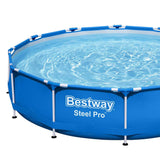 Bestway Swimming Pool Above Ground Pools Filter Pump 3.66M Power Steel Frame