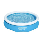 Bestway Swimming Pool Above Ground Kids Fast Set Pools with Filter Pump 3M