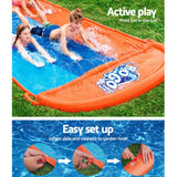 Bestway Water Slip And Slide Kids Inflatable Splash Toy Outdoor Triple 4.88M