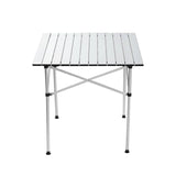 Weisshorn Roll Up Camping Table Foldable Portable Picnic Garden BBQ Desk 70CM