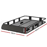 Giantz Universal Roof Rack Basket Car Luggage Carrier Steel Vehicle Cargo 160cm