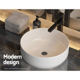 Cefito Bathroom Basin Ceramic Vanity Basin Above Counter White Hand Wash