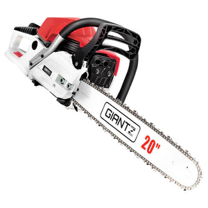 Giantz 62CC Commercial Petrol Chainsaw - Red & White