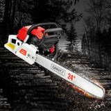 Giantz 88CC Commercial Petrol Chainsaw - Red & White