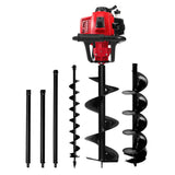 Giantz Petrol Post Hole Digger Drill Borer Fence Extension Augers Bits 80CC