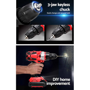 GIANTZ Impact Drill Electric 20V Lithium Impact Cordless Impact drill