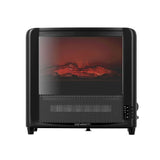 Devanti Electric Fireplace 3D Flame Effect Timer Portable Indoor Heater 2000W