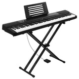 Alpha 88 Keys Electronic Piano Keyboard Electric Holder Music Stand Touch Sensitive with Sustain pedal