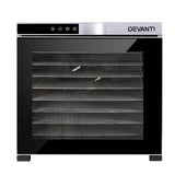 Devanti Food Dehydrators Beef Jerky Dehydrator Fruit Dryer Stainless Steel