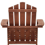 Gardeon Outdoor Sun Lounge Beach Chairs Table Setting Wooden Adirondack Patio Brown Chair