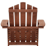 Gardeon Outdoor Sun Lounge Beach Chairs Table Setting Wooden Adirondack Patio Chair Brown