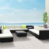 Gardeon 12PC Outdoor Furniture Sofa Set Wicker Garden Patio Lounge