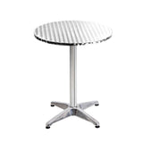 Gardeon 6pcs Outdoor Bar Table Furniture Adjustable Aluminium Cafe Table Round