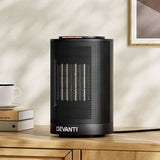 Devanti Electric Fan Heater Portable Ceramic Standing Room Office Heaters 1200W